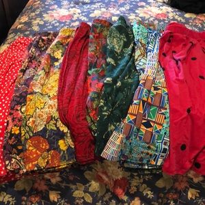 Lot of 8 Lularoe Madison Skirts